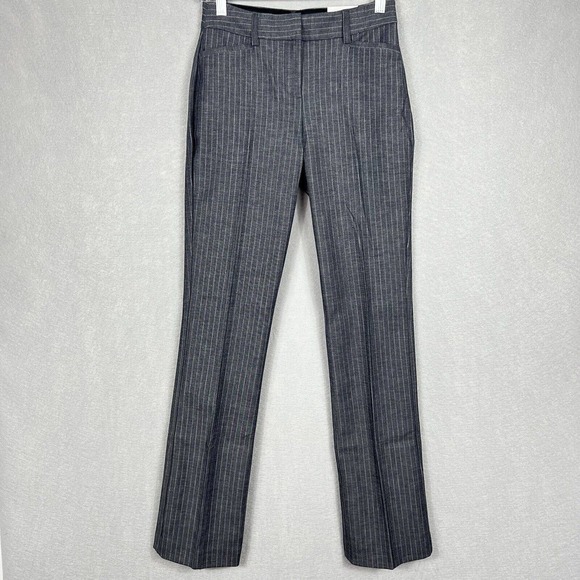 Express Pants - NWT Express Columnist Barely Boot Mid Rise Pants Size 0R Gray Striped